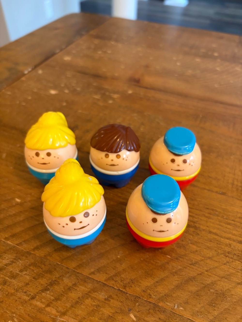 Lot of 5 Vintage 1980s Little Tikes Chunky Toddle Tots as is